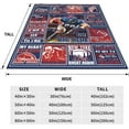 thumbnail image 2 of Football Blanket Football Fan Gifts for Men Women Kids Football Team Fans Blanket Super Cozy Soft Lightweight Travel Throw Blanket for Living Room 50" X 40", 2 of 6