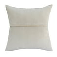 thumbnail image 6 of Ox Bay Brody 20" x 20" Ivory/Brown Geometric Faux Leather Hide Adult Decorative Throw Pillow, 6 of 9
