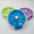 thumbnail image 2 of Pastillero, Dispensador de Pastillas de 7 Días, Pastillero Redondo, Mini Pastillero de Estilo Giratorio con Forma Circular de 7 Días, Color, 2 of 5