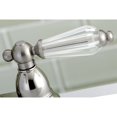 thumbnail image 2 of Kingston Brass KS7008WLL 4 in. Centerset Lavatory Faucet with Brass Pop-Up, Satin Nickel, 2 of 2