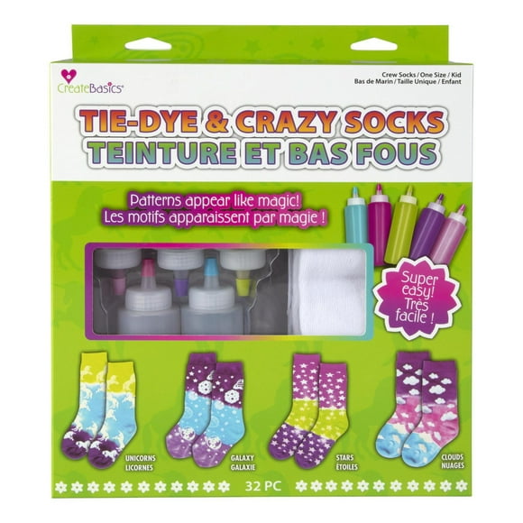 Create Basics Tie Dye and Crazy Socks Kit