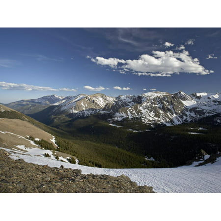 Snow-Covered Mountains in the Spring from Trail Ridge Road, Rocky Mountain National Park, Colorado Print Wall Art By James (Best Off Road Trails In Colorado)