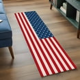 thumbnail image 4 of 2x6 Kitchen Runner Rug, 4th of July Non-Skid Rubber Backing Large Rectangle Rugs - Living Room Bedroom Home Office, Red Stripes Independence Day Indoor Floor Mat Carpets Washable Rug, 4 of 9