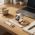 thumbnail image 3 of 3-in-1 Compatible for Apple Watch Band 40mm 41mm 42mm 44mm 45mm 46mm, Soft Silicone Sport Strap for iWatch Series SE 11 10 9 8 7 6 5 4 3, 3 of 6