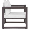 thumbnail image 2 of LexMod Fortuna Fauteuil de Patio Extérieur, Brun Blanc'), 2 of 3