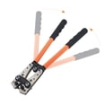 thumbnail image 5 of HX-50B Portable Cable Crimping Tool Professional Terminals Crimper Plier R-ing Terminal Wire Crimp Terminals 6-50mm² Cable Lug Crimper Cu/Al Terminal Plier Multifunctional（Orange）, 5 of 11