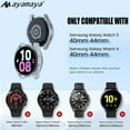 thumbnail image 6 of For Samsung Galaxy Watch 5 4 40mm Hard PC Case with Screen Protector Ayamaya Waterproof Case Built-in Tempered Glass Screen Protector (Black), 6 of 7