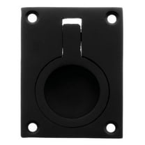 Deltana FRP25U19 Flush Ring Pull; 2-1/2" x 1 7/8"; Black Finish