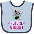 thumbnail image 3 of Inktastic Viola Future Violist Music Girls Baby Bib, 3 of 4