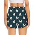 thumbnail image 4 of Uemuo Funny Chicken Pattern Women's Athletic Shorts High Waisted Running Shorts with Liner Pockets Gym Elastic Workout Shorts-, 4 of 9