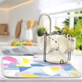thumbnail image 5 of Yayeee Dish Drying Mat for Kitchen Counter 16"x18" Microfiber Absorbent Pad, Retro Simple Shapes, 5 of 7