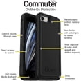 thumbnail image 7 of OtterBox Commuter Series Bumper Cell Phone Case for iPhone SE 3rd/2nd Gen, iPhone 8/7, Indigo Way, 7 of 7