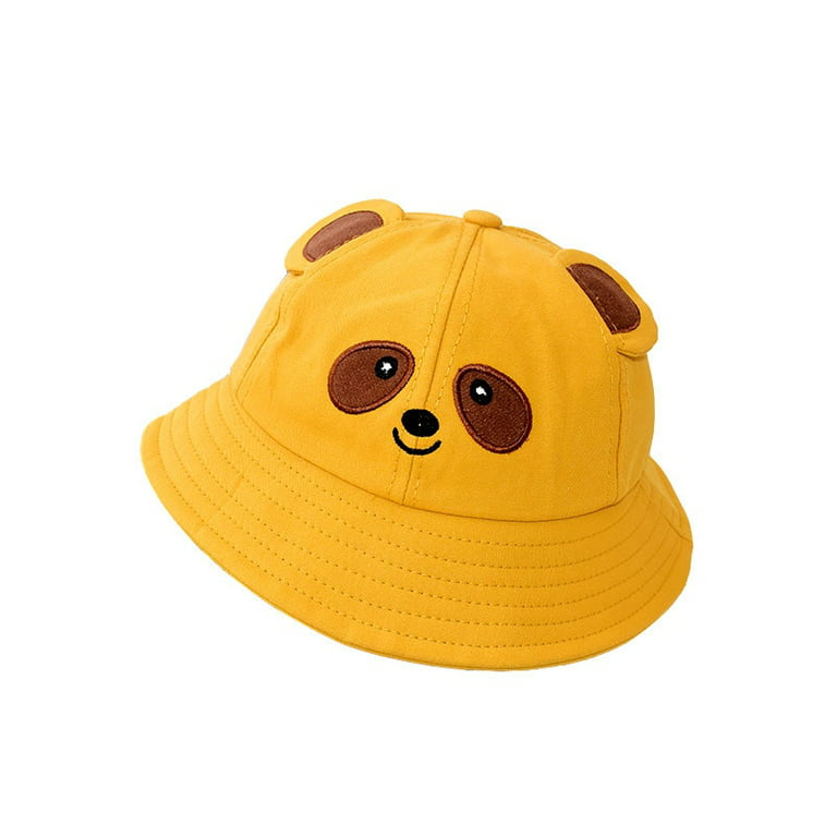 COCOpeaunt Child-Parents Raccoon Bucket Hat for Women Summer