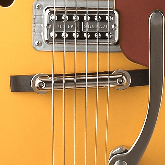 Gretsch Rocking Bar Bridge With Ebony Base - NICKEL, #006-2844-049