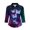 Navy, variant on Golf Shirts for Women Butterfly Notch Neck Polo 3/4 Sleeve Athletic Tennis Golf Top
