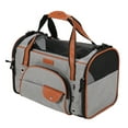 thumbnail image 5 of Bolsa para gatos, transportador de viaje portátil, plegable, impermeable, transpirable, con alfombrilla para gatos pequeños, medianos, perros, mascotas M, 5 of 5