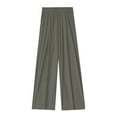 thumbnail image 3 of yunLCZ Pants for Women High Waisted Cotton Wide Leg Pants Women Summer Thin High Waist Hanging Casual Day Lazy Sense Pants Straight Pants With Pockets, 3 of 3