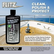 Flitz Liquid Metal Polish for Copper, Brass, Aluminum, Chrome, 16 oz