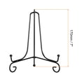thumbnail image 2 of Unique Bargains 2Pack 7 Inch Plate Stands for Display Iron Folding Easel Plate Holders, Black, 2 of 5