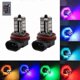 thumbnail image 2 of Pack Of 2 H8/h11 Rgb Fog Light Bulbs Multicolor Rgb Led Fog Lights Driving Bulbs Remote Control H8/h11 Replacement Lamp, 2 of 4