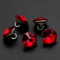 thumbnail image 4 of 10 piezas/lote de botones negros de 10 mm con forma de diamante rojo, pequeños botones de metal para mujer, botones decorativos exquisitos para camisa y falda C355, 4 of 5