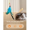 thumbnail image 6 of FeelNeedy Interactive Cat Toys for Indoor Cats, 2 in 1 Automatic Laser Teaser Cat Toy, USB Rechargeable Self Play Toy for Cats and Kittens, White, 6 of 8