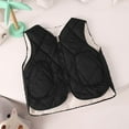 thumbnail image 5 of Efsteb Girls Winter Zipper Puffer Vest Fleece Lined Sleeveless Outerwear Quilted Vests Warm Padded Jacket with Pockets (Black,9-10 Years), 5 of 7