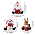 thumbnail image 3 of Santa/Snowman/Elk Drawstring Bag Christmas Party Favor Pouches Creative Candy Storage Bag Reusable Gift Fabric Pouches, 3 of 13