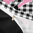 thumbnail image 4 of Catabedysis Cartoon Bows Monogram K Bedding,Black Coquette Bowtie Duvet Cover Full For Girls,Black Reversible,3pcs,1 Duvet Cover and 2 Pillowcases, 4 of 6