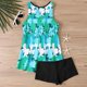 thumbnail image 1 of Traje de baño de 2 piezas para mujer, trajes de baño para mujer, traje de baño de dos piezas con estampado y lazo para mujer de tallas grandes, shorts de baño para mujer, 1 of 7