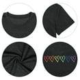 thumbnail image 6 of KimSoong Women LGBTQ Equality Pride Shirts Rainbow Heart Graphic Tees Casual Summer Short Sleeve Top, 6 of 6