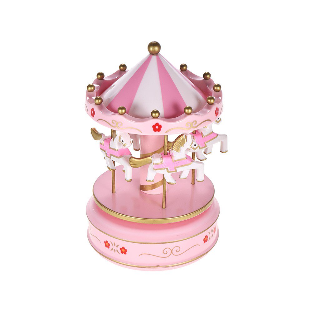 Carousel Music Box Merrygoround design Rotating Horse Classical Music