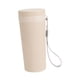 thumbnail image 2 of Botella de agua con pajita, portátil, a prueba de fugas, aislada, reutilizable, 300 ml para café y agua Beige, 2 of 9