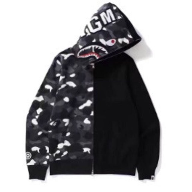 Sweat à Capuche Tête de Requin pour Hommes et Femmes Imprimé Numérique 3D Mode Sweat à Capuche Fermeture Éclair Robe Requin