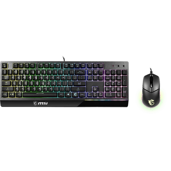 MSI Vigor Backlit RGB Dedicated Hotkeys Anti-Ghosting Mechanical Feel Gaming Keyboard & Gaming Mouse Combo (Vigor GK30 Combo US)