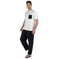 thumbnail image 3 of Inkmeso Solid Cotton Pajama Set&nbsp;Half Sleeve Shirt With Pajamas&nbsp;Loose fit 2 Pc Nightwear Pj For Men's, 3 of 7