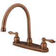 thumbnail image 1 of Kingston Brass Kb726Alls Goose Neck Kitchen Faucet - Antique Copper Finish, 1 of 2