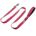 thumbnail image 2 of VIVAGLORY Dog Leash with Padded Handle, Reflective Nylon Lead, Medium & Large, Red, 5 ft, 2 of 7