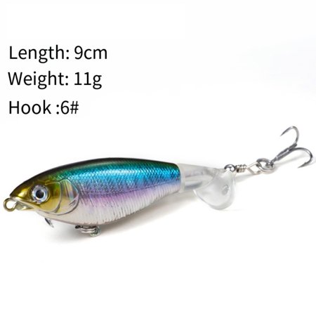 Minnow Wobbler Fishing Lure for Trout and Bass | Sinking Hard Bait with 3D Eyes Realistic Swimming Action | 7.5 cm and 9 cm Sizes | forFreshwater and Saltwater(E 11g)