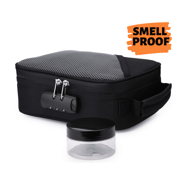 Smell Proof Bag with Lock Premium Carbon Lined Bag Locking Stash Bag Smell Proof Case for