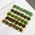 thumbnail image 4 of MYG Self-Adhesive Static Grass Tufts Miniature Scenery Mixed Wildflowers DIY Crafts, 4 of 5