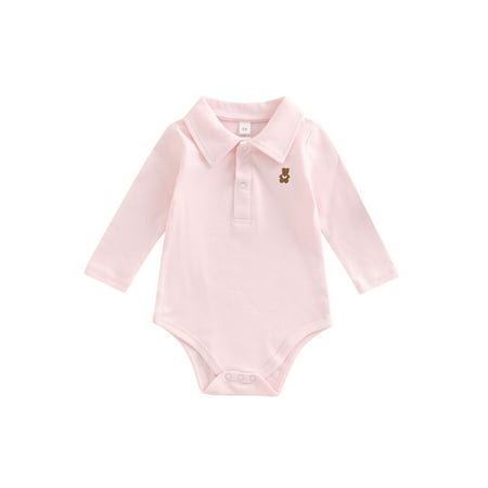 

Musuos Baby Boy Girls One Piece Romper Cute Polo Bodysuit Jumpsuit Shorts