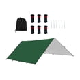 thumbnail image 4 of Hammock Rain Fly Camping engranaje impermeable plegable con bolsas de transporte solar dosel versátil para senderismo refugio de supervivencia ligero Verde l, 4 of 8
