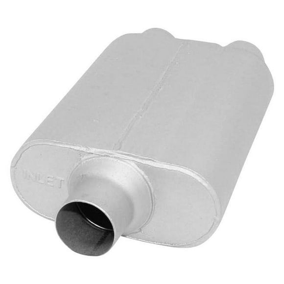 AP Exhaust Produits APEVX5400 Silencieux d'Échappement en Acier Aluminisé, Ovale - Gris