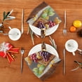 thumbnail image 4 of BZSMCE Satin Native Fab Cotton Dinner Napkin Grapes Pattern Reusable, 4 of 8