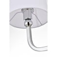 thumbnail image 4 of Living District Colson 3-Light Metal & Fabric Bath Sconce in Chrome/White, 4 of 6