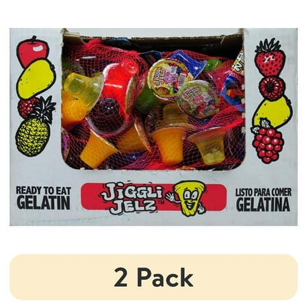 (2 pack) Bolis Jiggli Jelz Jelly Assorted Flavors, 10 ct