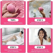 Body & Earth Bath Bombs Gift Sets for Women - Cherry Blossom Handmade Fizzies Shower Bubble Bombs for Relaxing, 10 X 3.5 oz