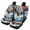 American Flag Eagle Wave, variant on Renewold Sea Turtle Flower Butterfly Galaxy Car Seat Cover Full Set for Women Men, Front & Rear Car Seats Protector Vehicle Split Bench Covers, Easy to Install
