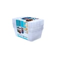 thumbnail image 1 of Caja de pl&aacute;stico peque&ntilde;a multiusos, capacidad 6L, transparente con tapa (1) : 6 CAJAS, 1 of 9